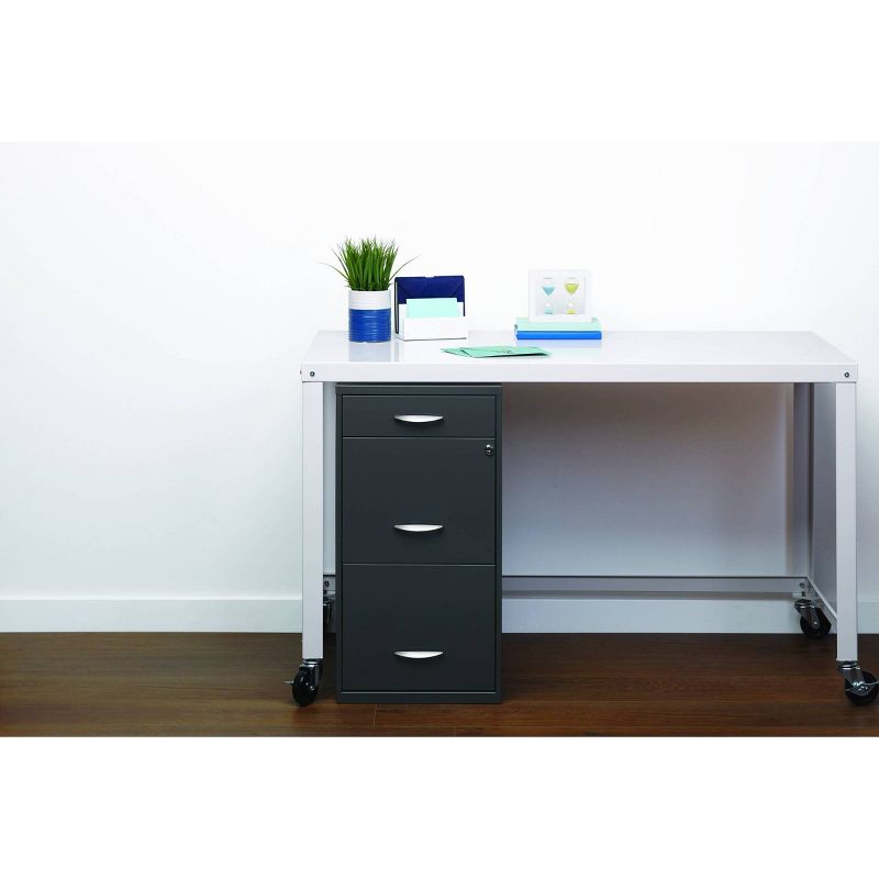 Office Designs 3 Drawer File Cabinet Letter size Gray