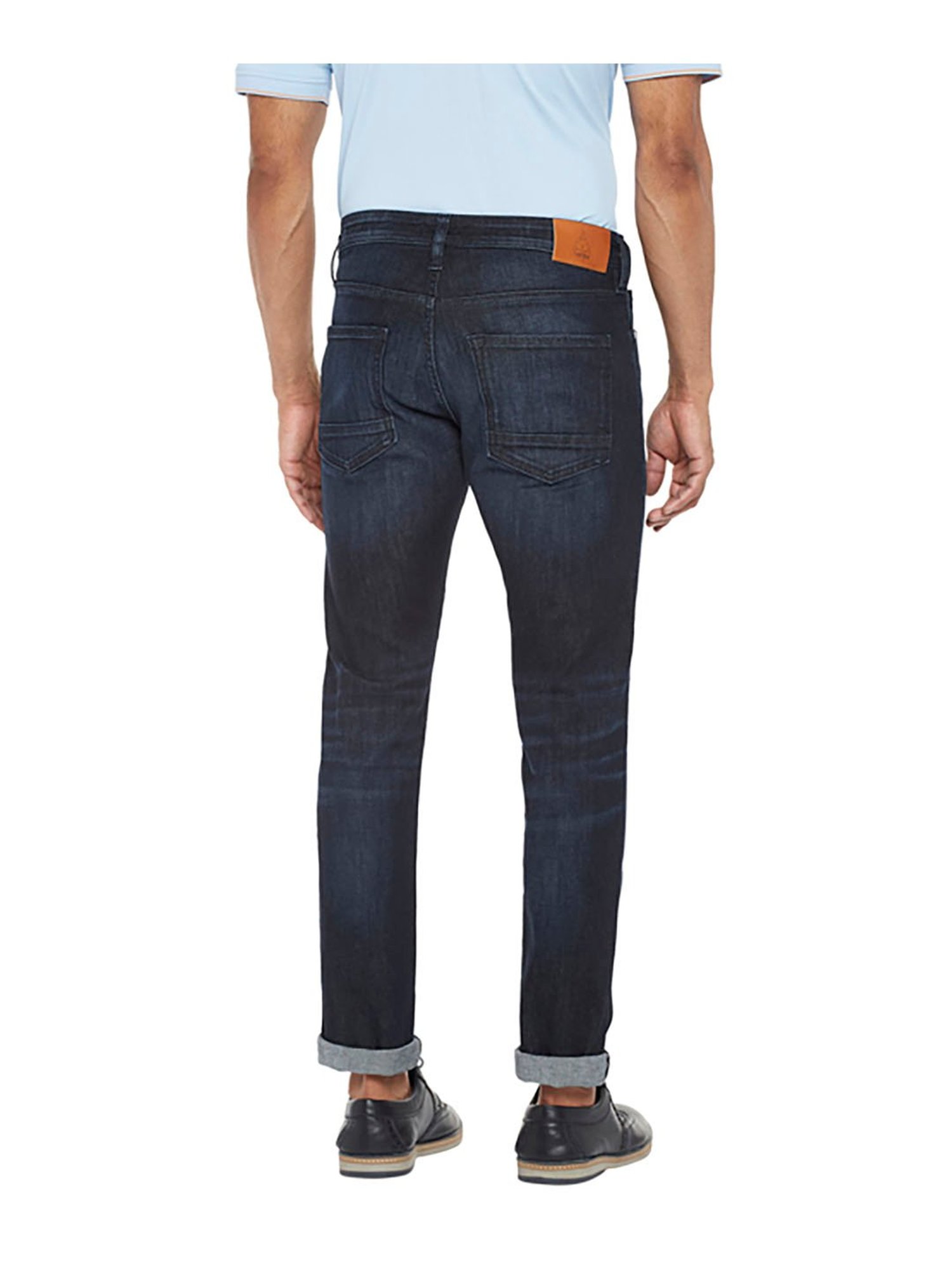 EVERBLUE Blue Tapered slim Fit Midrise Stretchable Jeans