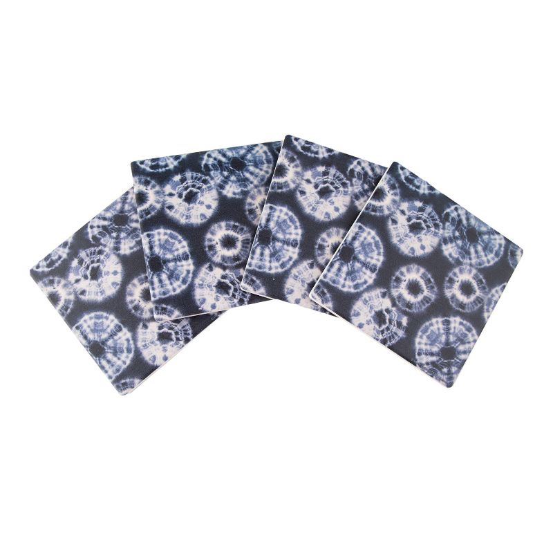 4pk Cork Tie Dye Circles Coaster Set - Thirstystone