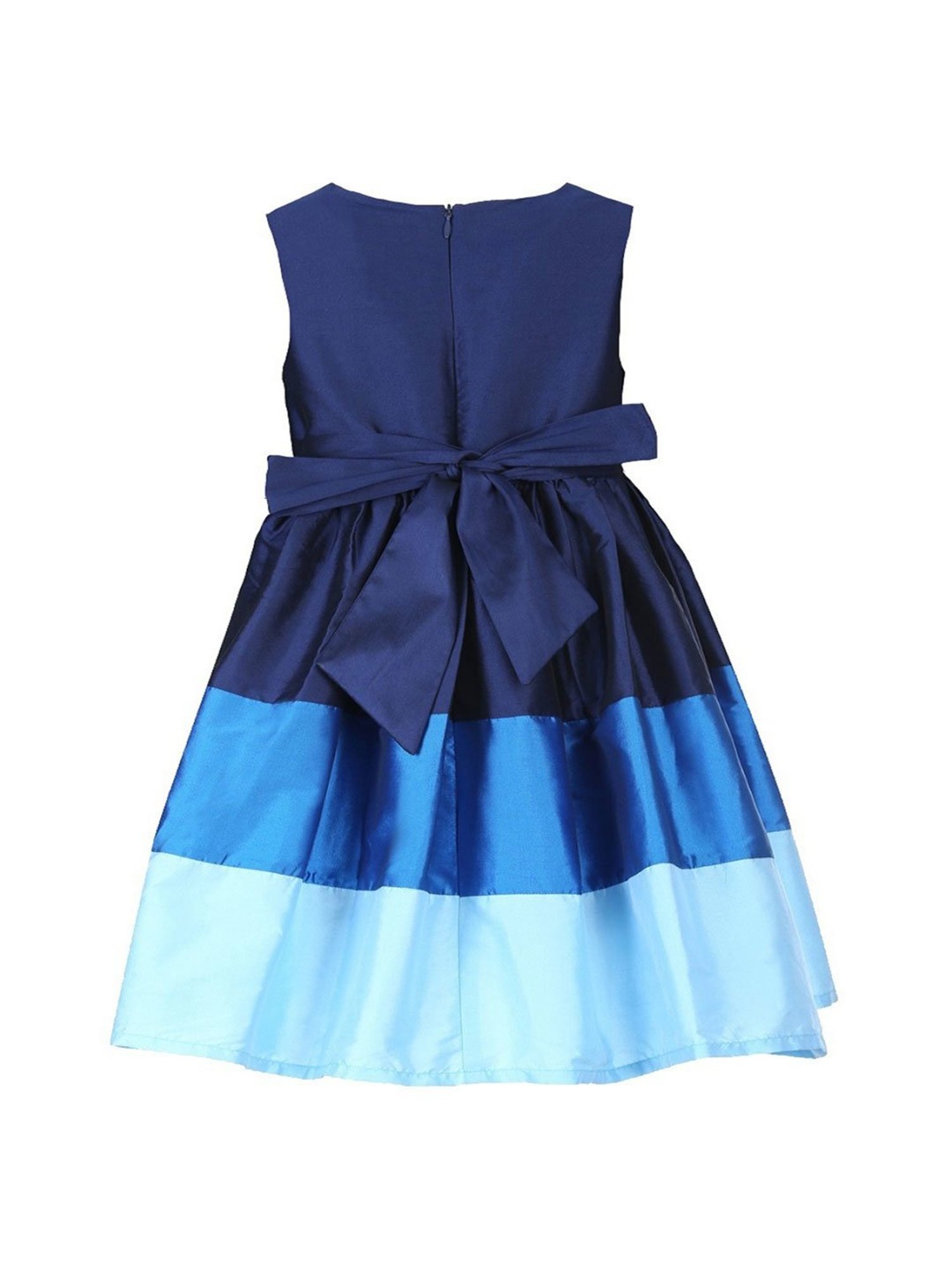A Little Fable Kids Blue Applique Dress
