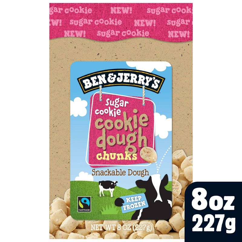 Ben & Jerry's Frozen Sugar Cookie Dough Chunks - 8oz