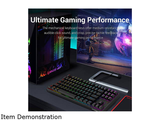 1STPLAYER RGB Gaming Mechanical USB Wired Keyboard DK5.0 Blue Switch Ergonomic 104 Keys NKRO Full Size Customizable Backlight LED Computer Laptop Keyboard for Windows PC Gamers (White)