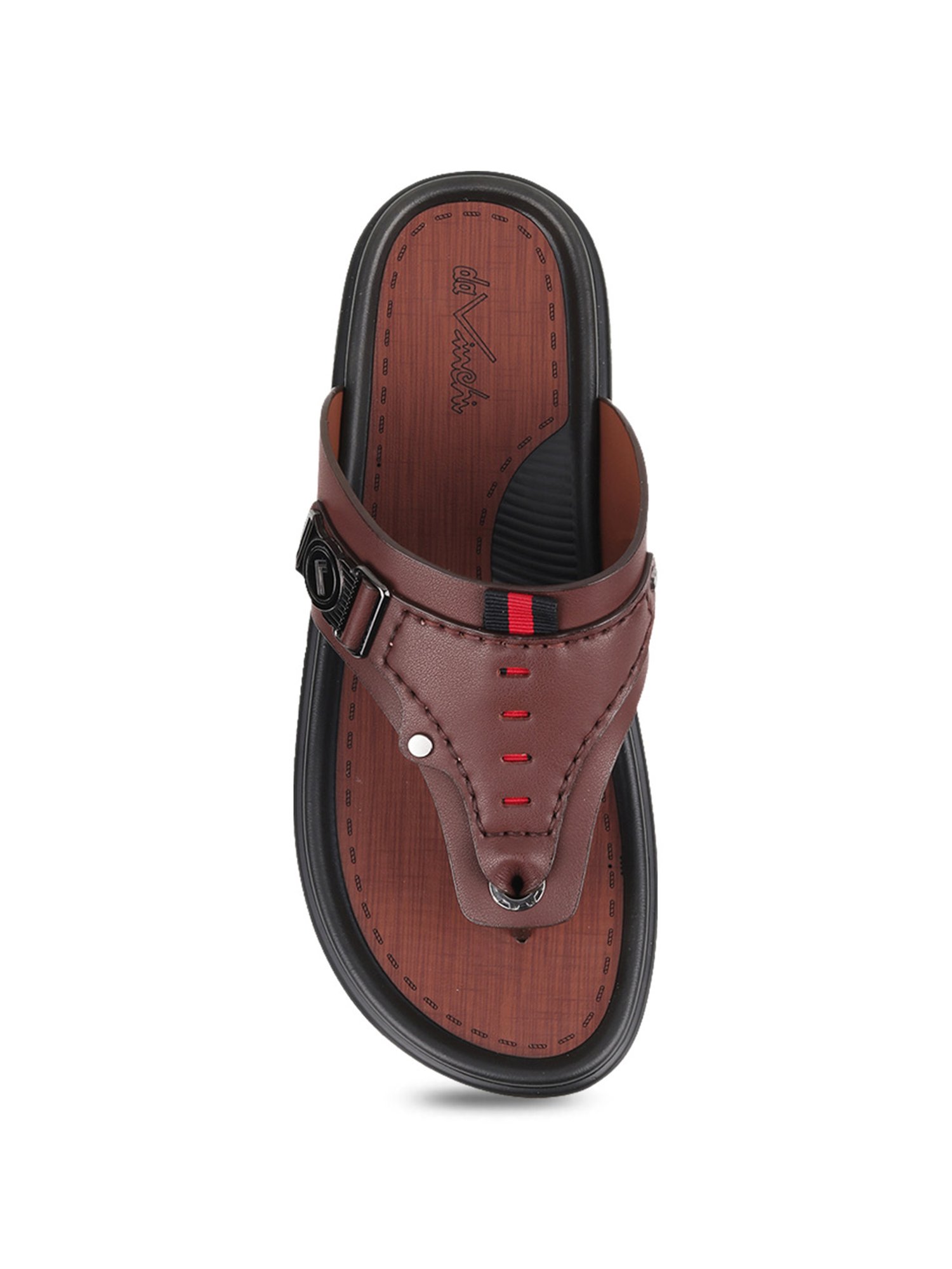 Da Vinchi by Metro Men's Brown Thong Sandals