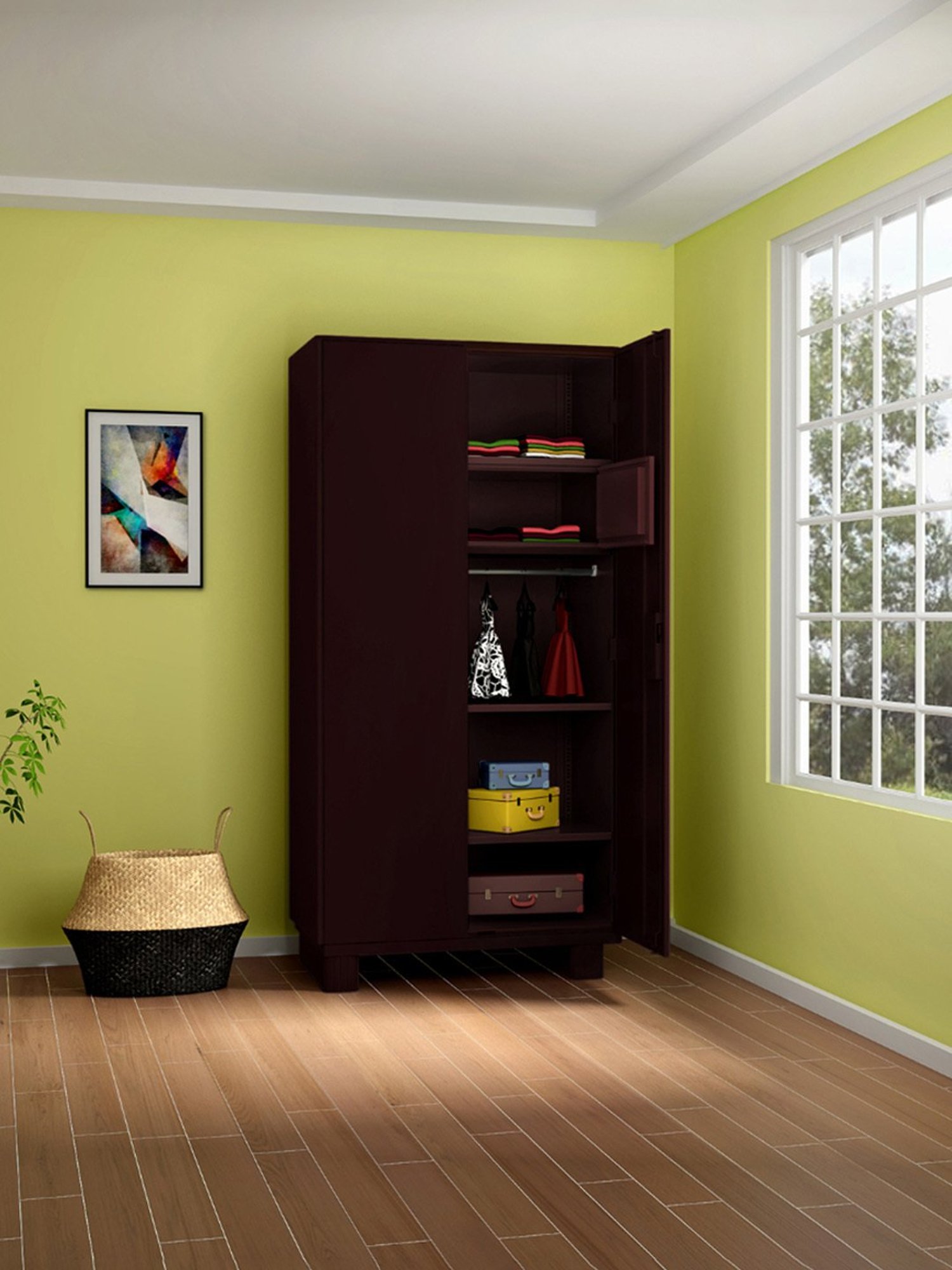 Home Basics 5 Dual Hook Chrome Plated Steel Over the Door Hanging Rack