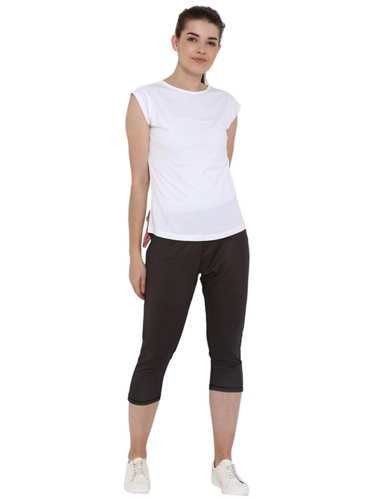 Appulse White & Grey Melange Cotton T-Shirt - Pack of 2