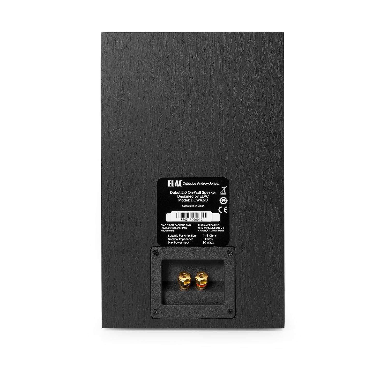 Elac Debut 2.0 OW4.2 (Pr.) Black On-Wall Speakers