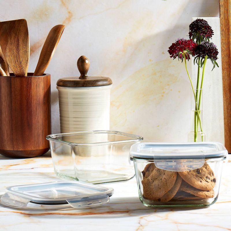 Mason Craft & More 37oz Set of 2 Food Storage Containers with Lids