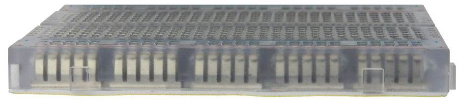 Transparent Solderless Plug-in BreadBoard, 400 Tie Points, 2 Bus Strips, 3.3" x 2.1" with Adhesive Backing