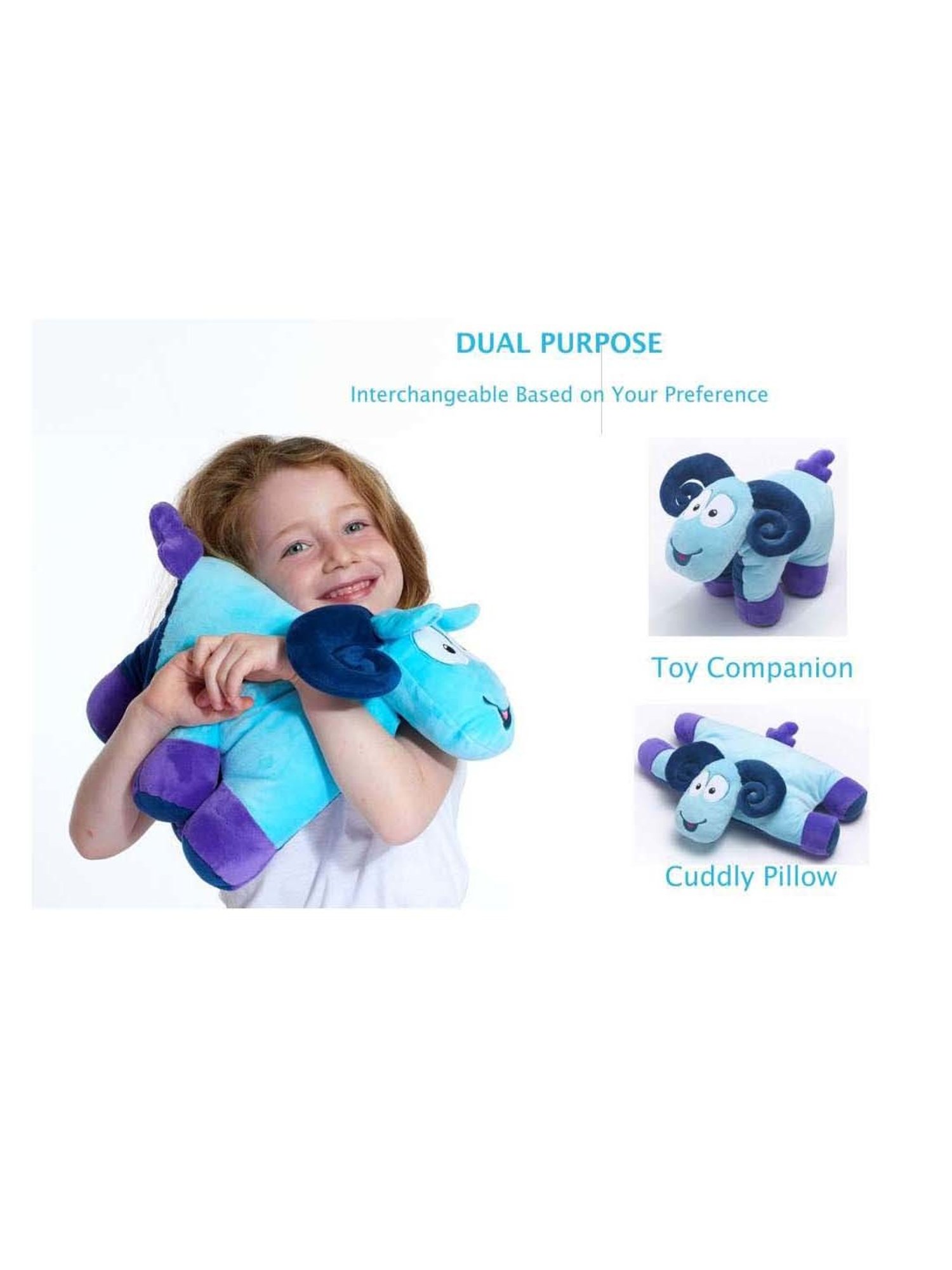 Travel Blue Blue Sammy the Ram Pillow for Kids