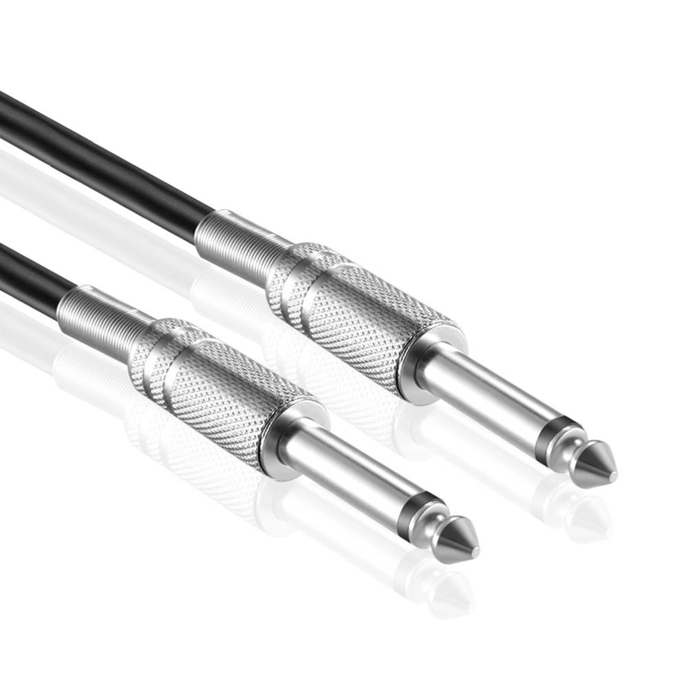 6.35mm Guitar Cable (25FT) - 1/4 Inch TS to 1/4 Inch TS 6.35mm Phono Jack Straight Plug Instrument Patch Cable Wire Cord For Electric Bass Guitar, Amplifier, Musical Instrument Line-level Audio