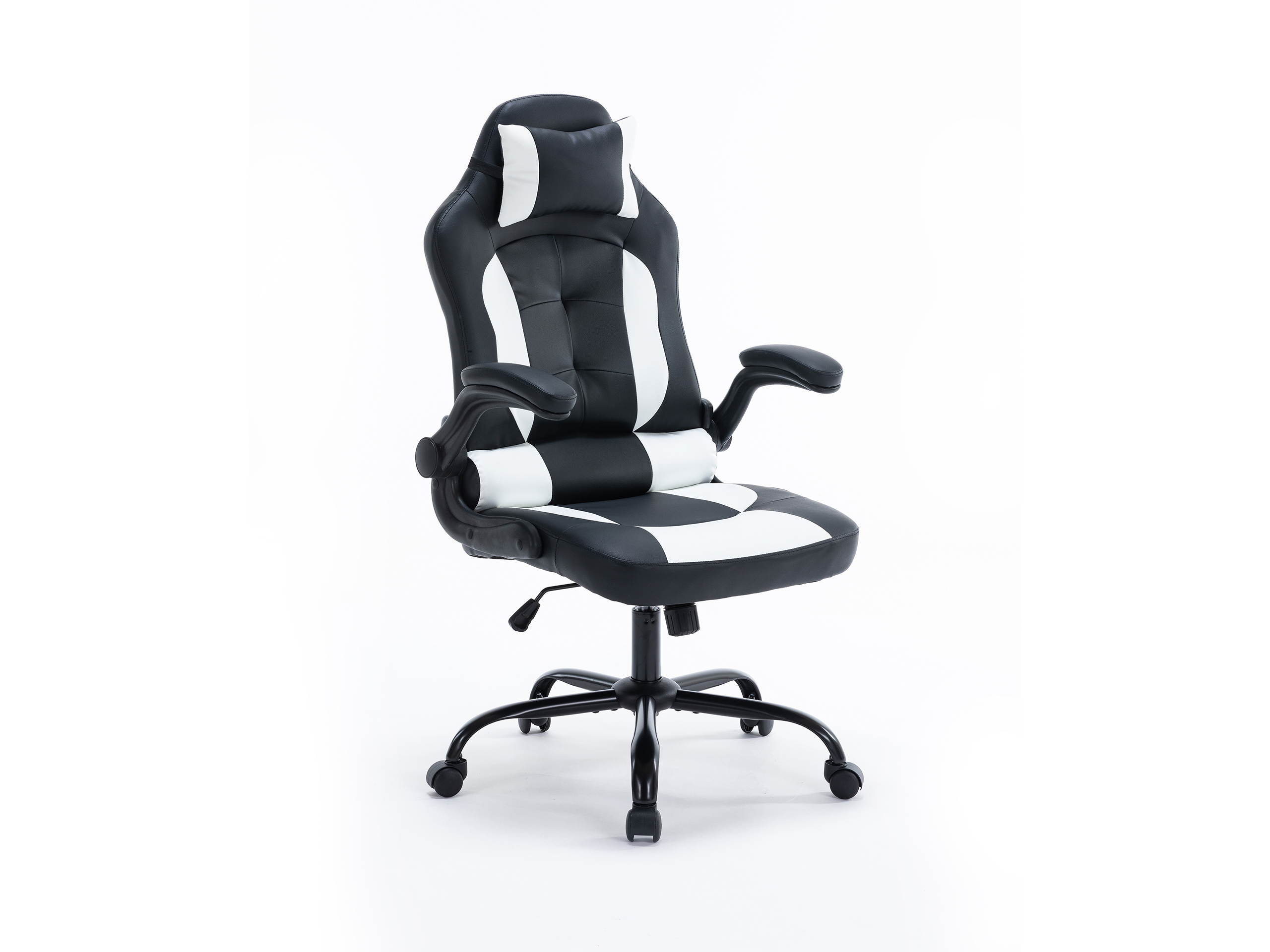 Volans Gaming Chair Home Office Ergonomic Computer Racing Game Chair, Height Adjustable High Back Leather Computer Chair with Headrest and Lumbar Support