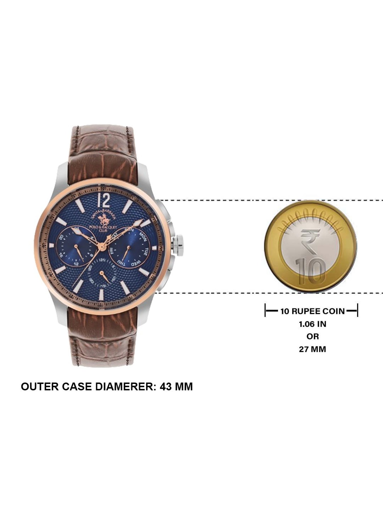 Santa Barbara Polo & Racquet Club SB.1.10538-4 Chronograph Watch for Men