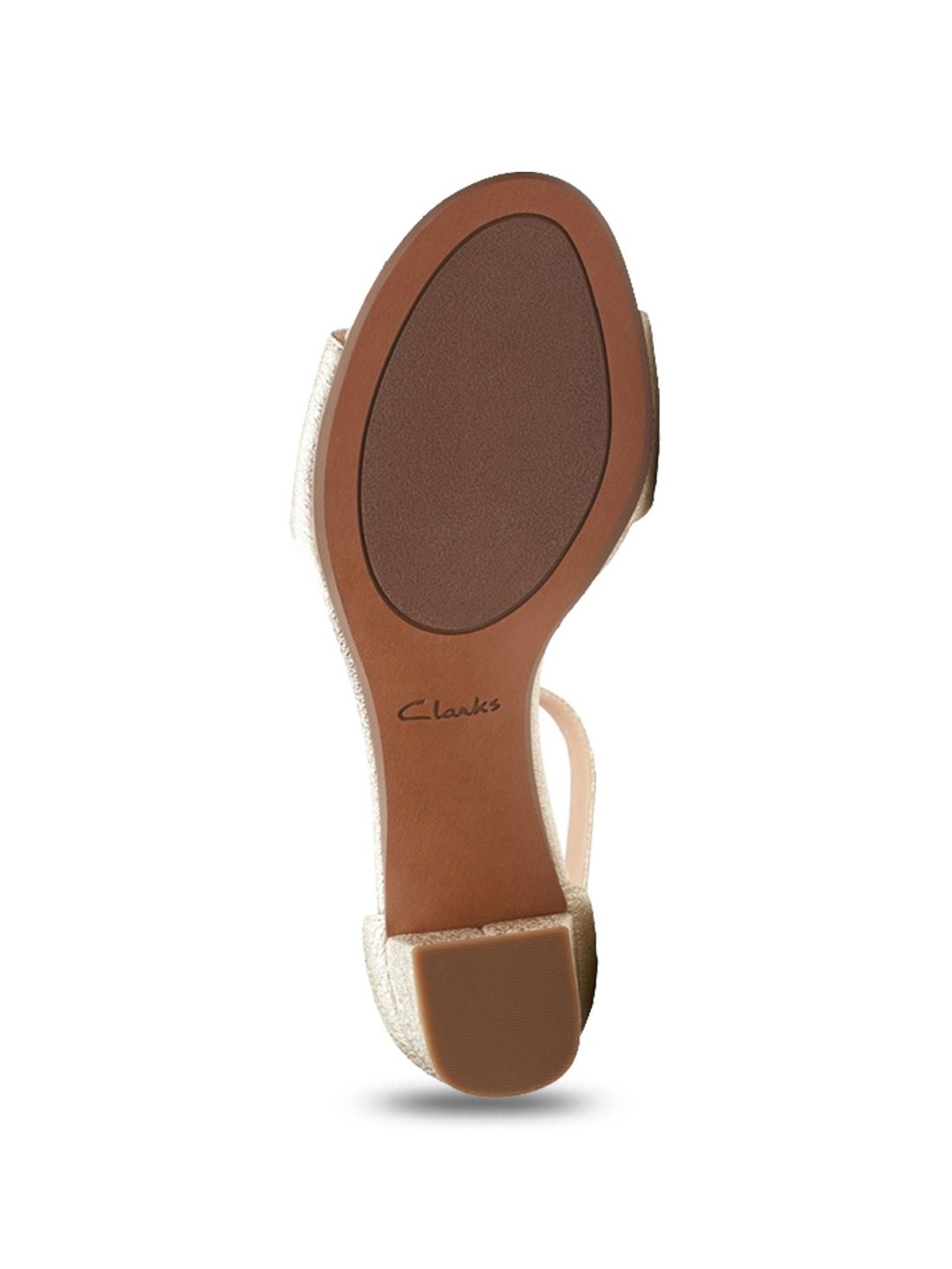 Clarks Women's Deva Mae Champagne Ankle Strap Sandals