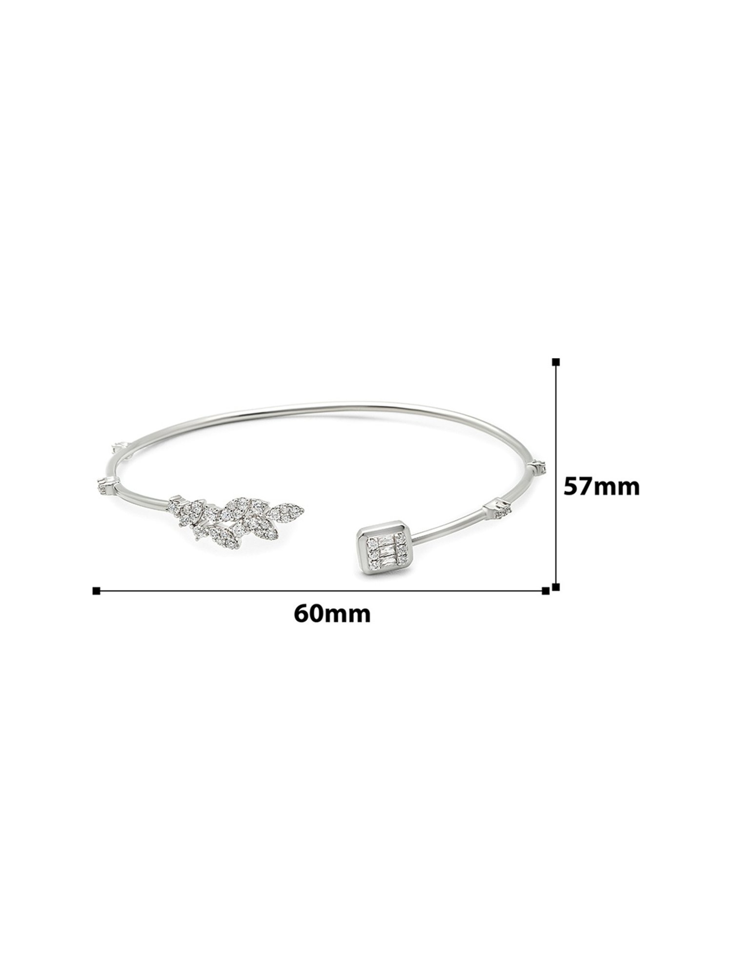 Silberry 92.5 Sterling Silver Florence Kada