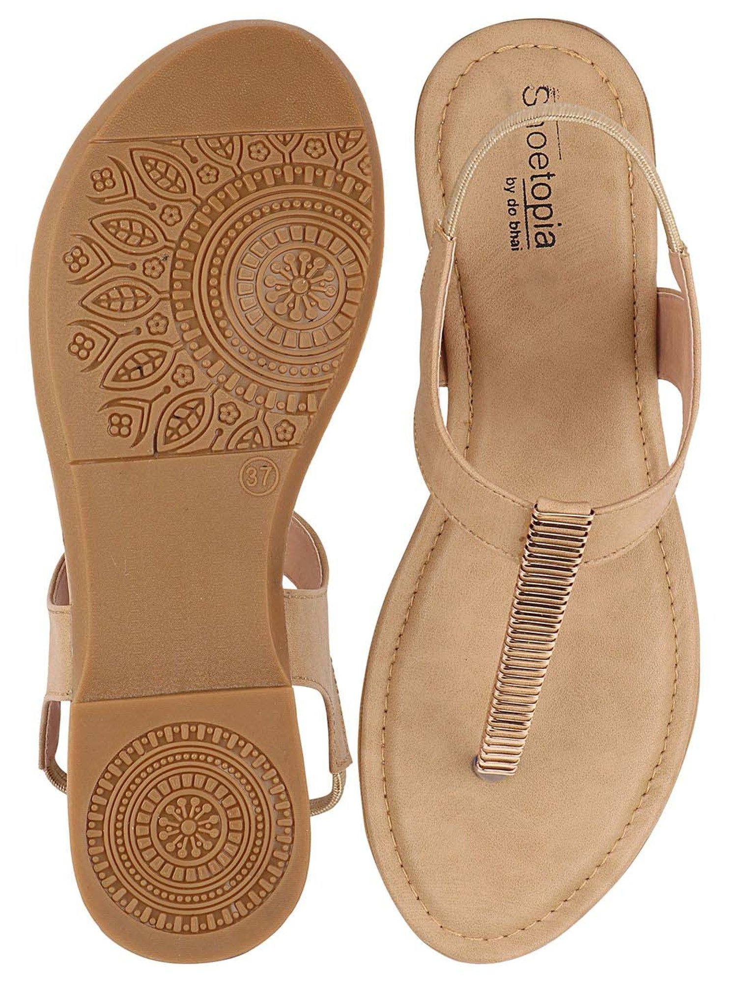 Shoetopia Kids Yellow Back Strap Sandals