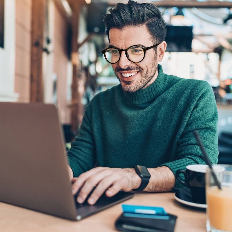 ICU Eyewear Screen Vision Blue Light Filtering Round Glasses - Tortoise