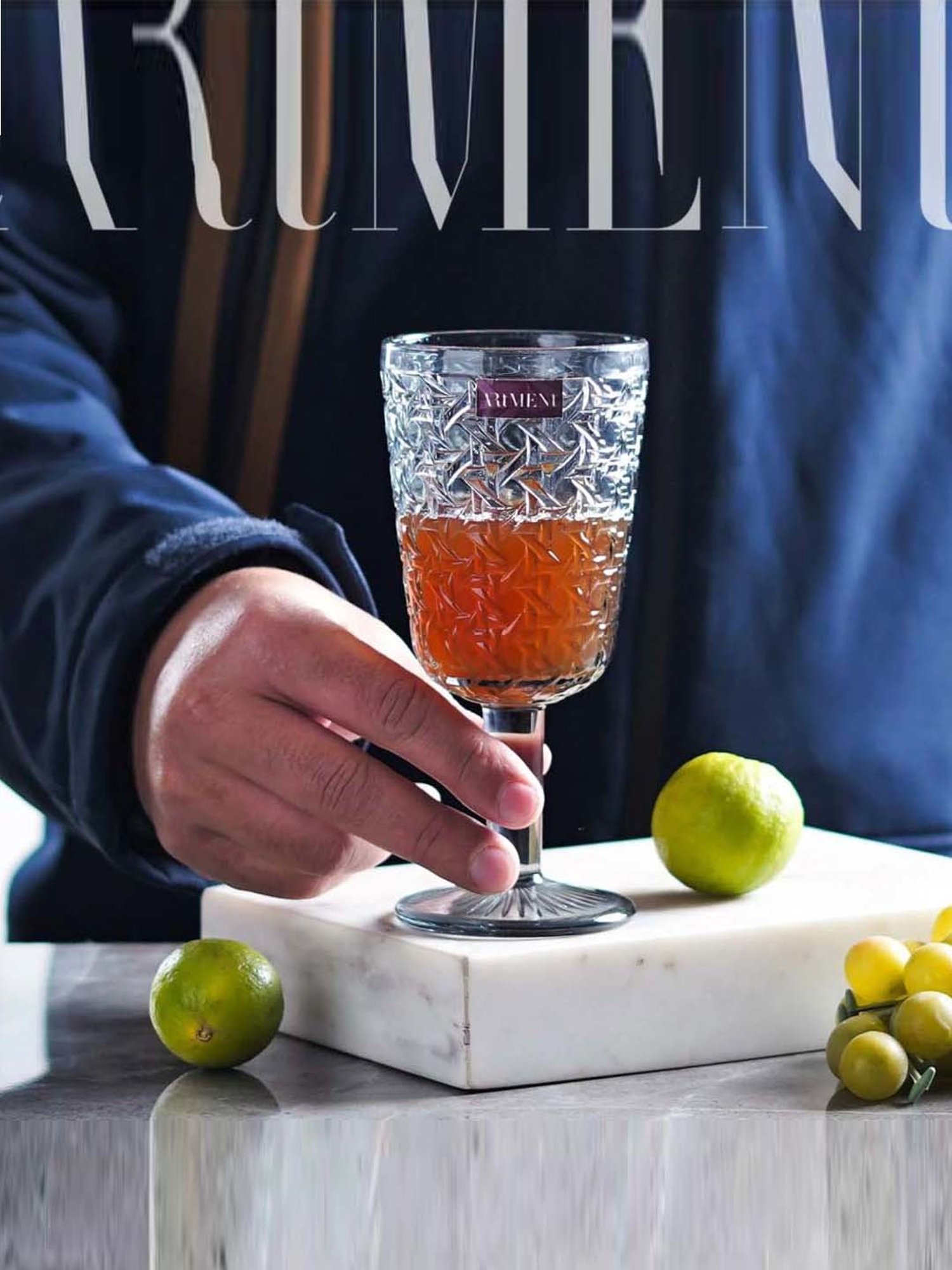 The Artment Transparent Crystal Goblet (0.27 L) - Set of 4