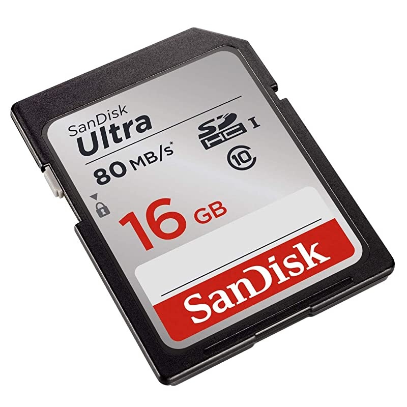 Ultra 16GB Class 10 SDHC UHS-I Memory Card up to 80MB/s (SDSDUNC-016G-GN6IN)