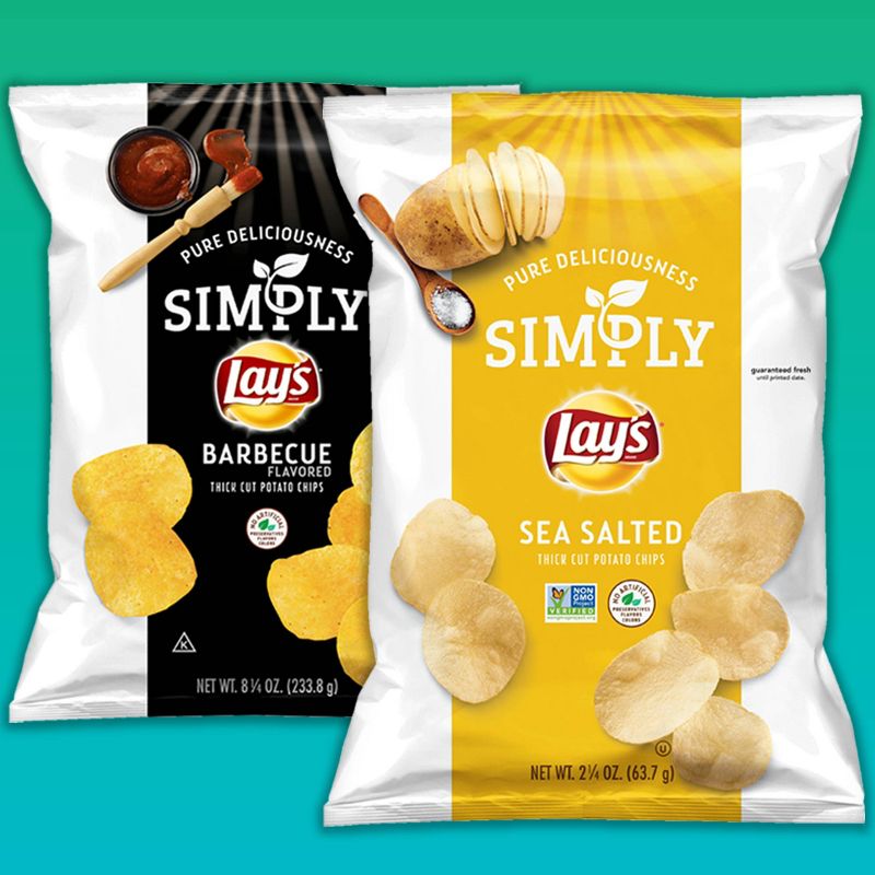 Simply Lay's Sea Salted Thick Cut Potato Chips - 8.5oz