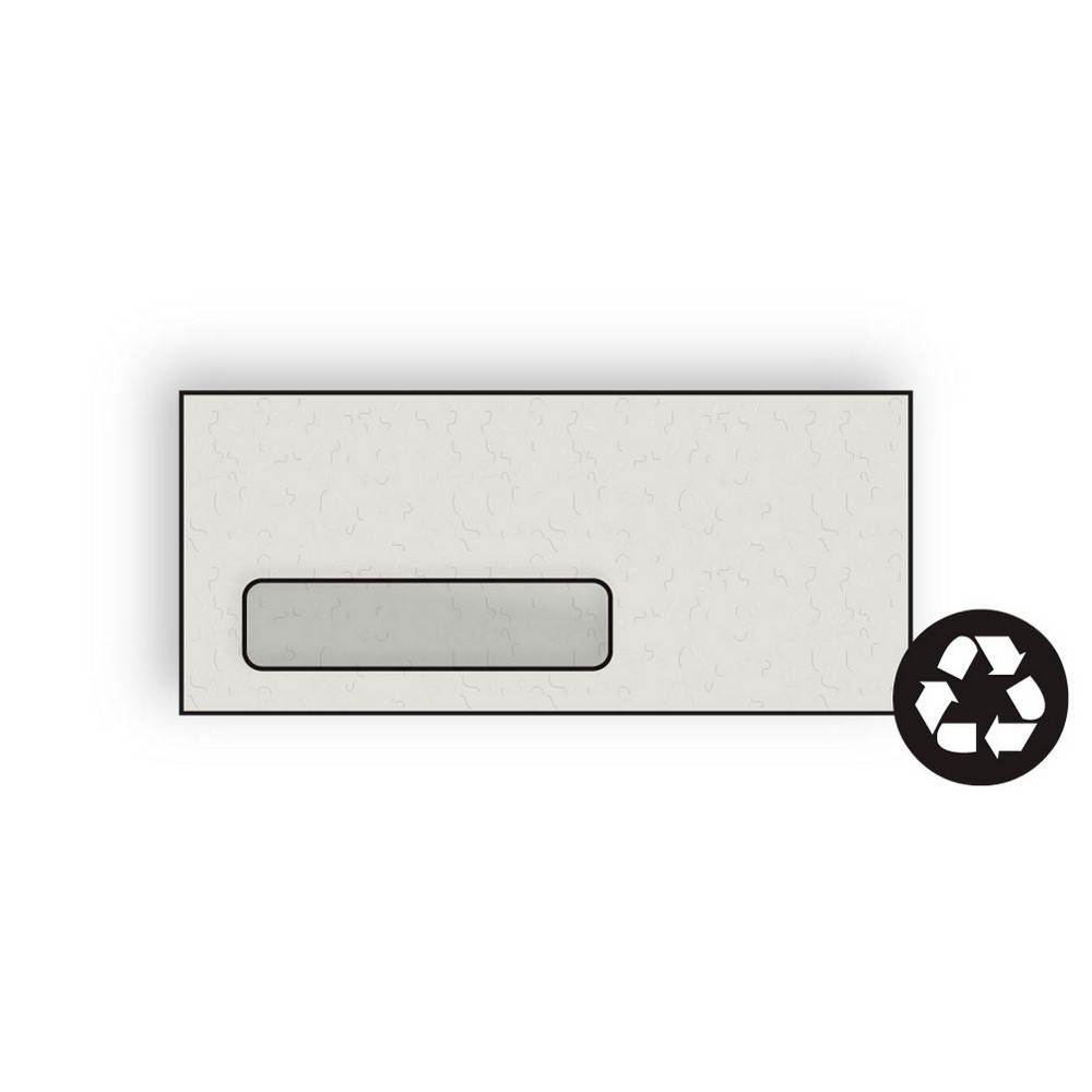#10 Digi-Clear Window Envelopes, 4-1/8" x 9-1/2", 24#, Stone, Recycled, Fiber-Added, Laser Compatible (Box of 500)