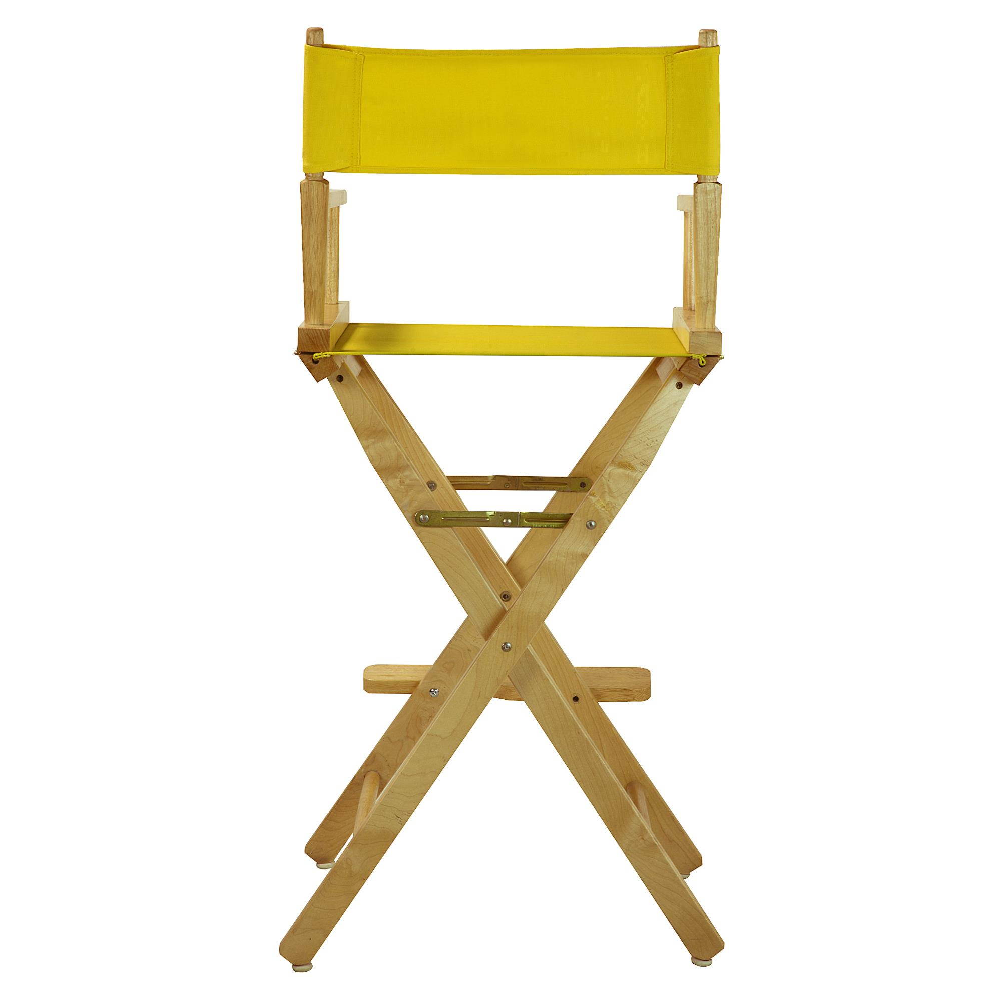 Casual Home 230-00-021-14 30 in. Directors Chair Natural Frame with Yellow Canvas