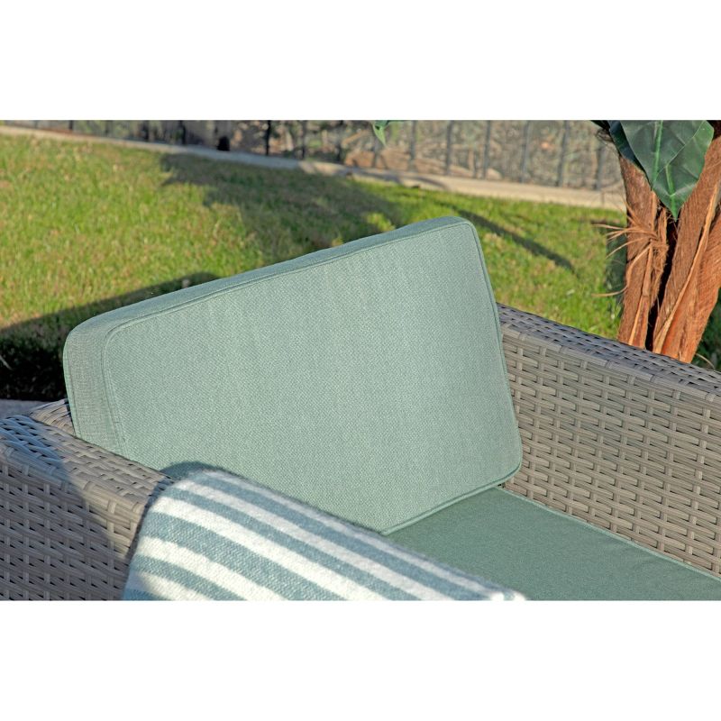 Alicia 4pc Outdoor Squared Wicker Sofa Set - Light Gray - Coaster