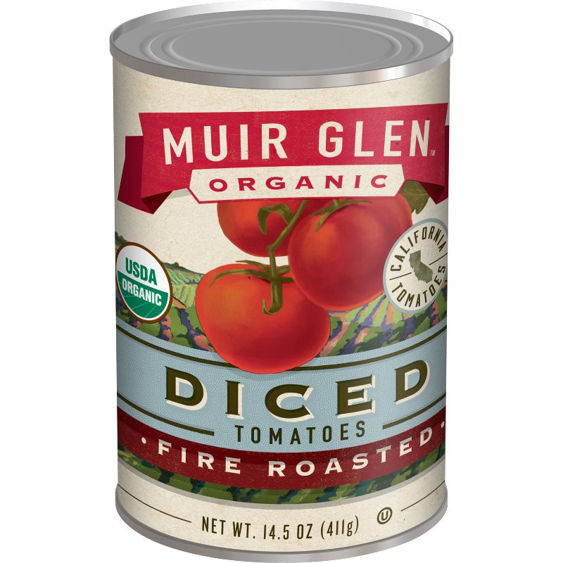 Muir Glen Fire Roasted Diced Tomatoes - 14oz