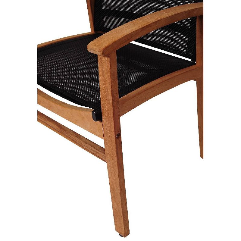 Sunset View 9pc Patio Teak Wood Square Dining Set - International Home Miami