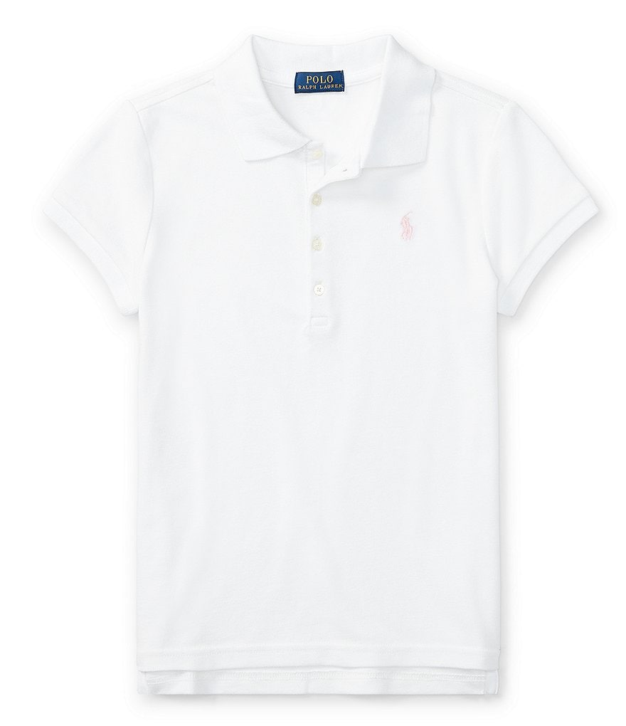 Polo Ralph Lauren Childrenswear Big Girls 7-16 Short-Sleeve Mesh Polo Shirt