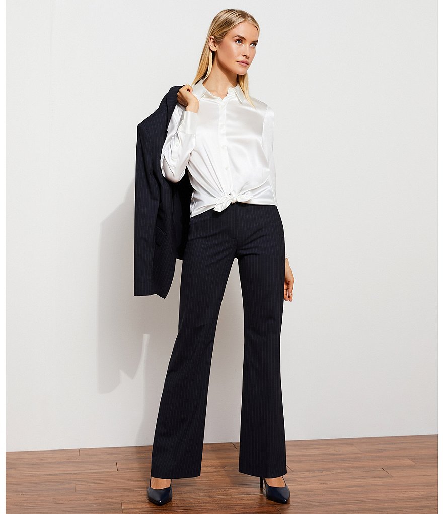 Eva Varro Solid Knit Jersey Banded Hem Pull-On Harem Pants