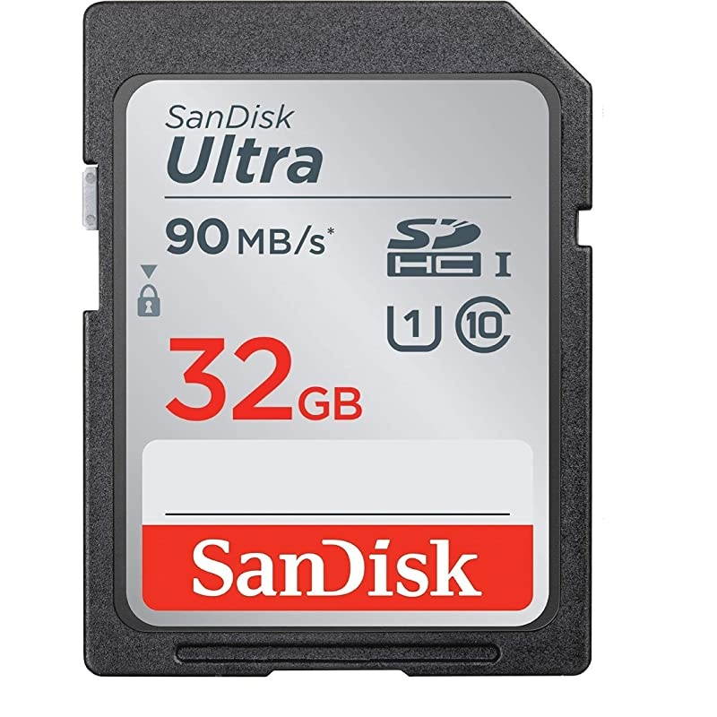 32GB SDHC SD Ultra Memory Card Two Pack Works with Canon EOS Rebel T7 Rebel T6 77D Digital Camera Class 10 SDSDUNR032GGN6IN Bundle with 1 Everything But Stromboli Combo Card Reader