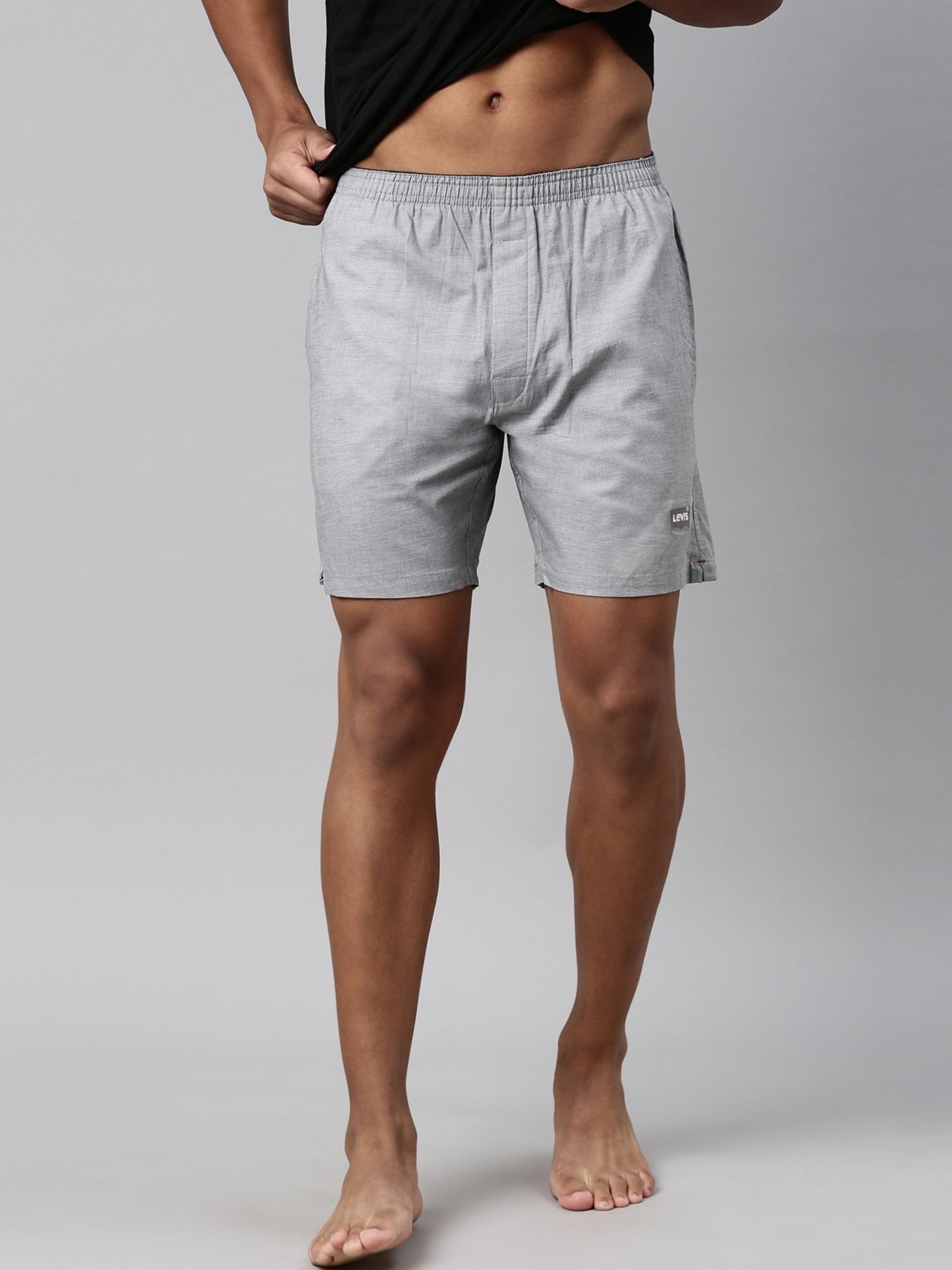 Levi's Grey Cotton Regular Fit Boxers