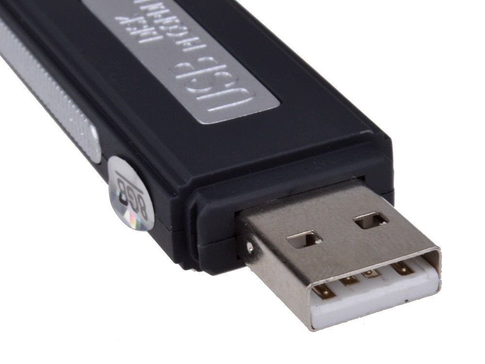 BS-MALL Mini 8GB USB 2.0 384kbps Flash Drive Digital Audio Voice Recorder Pen (Black, 150 Hours)