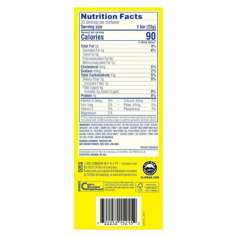 Luna Lemon Zest Minis - 16.2oz/20pk