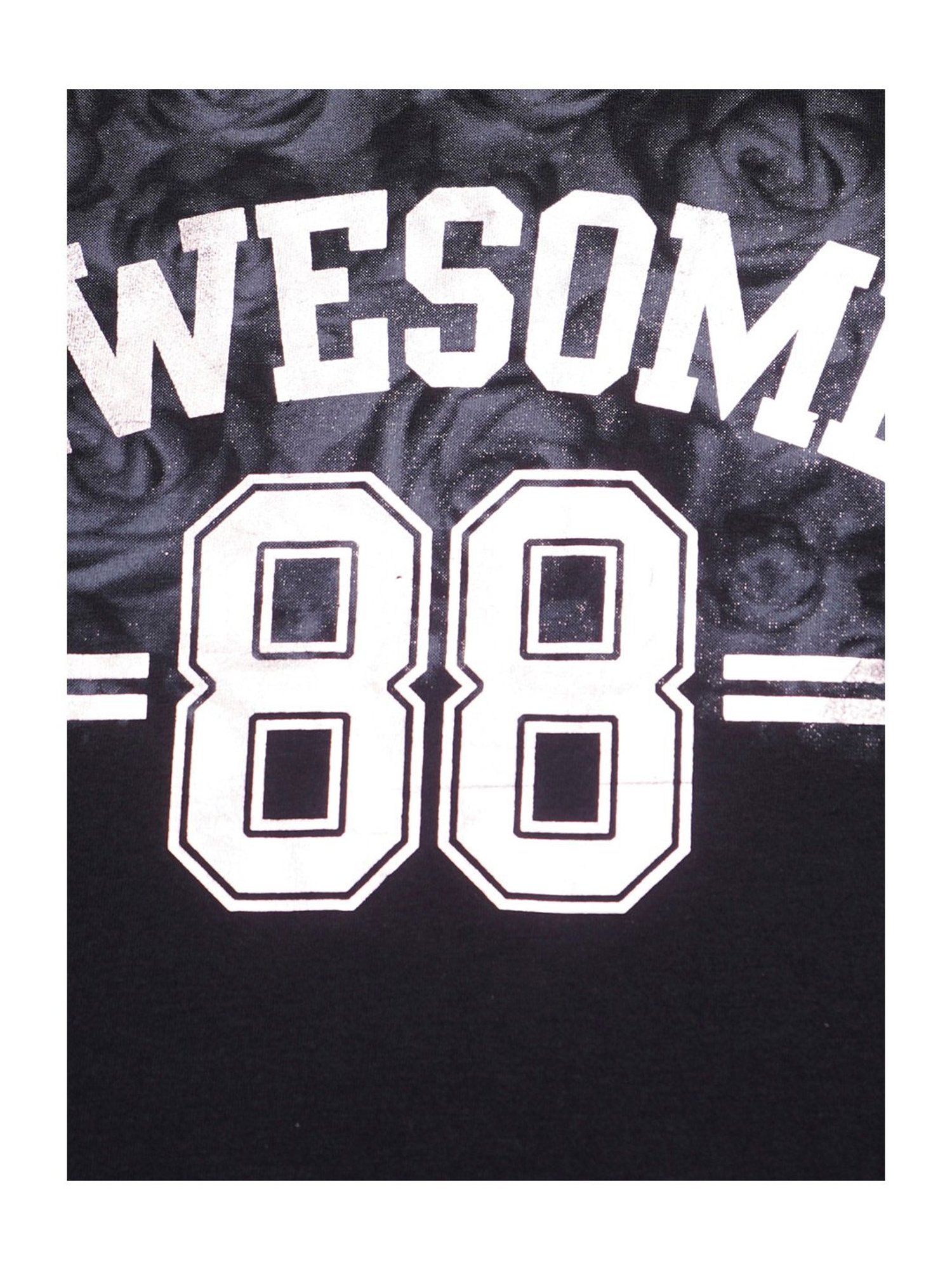 NINS MODA Kids Black Printed Top