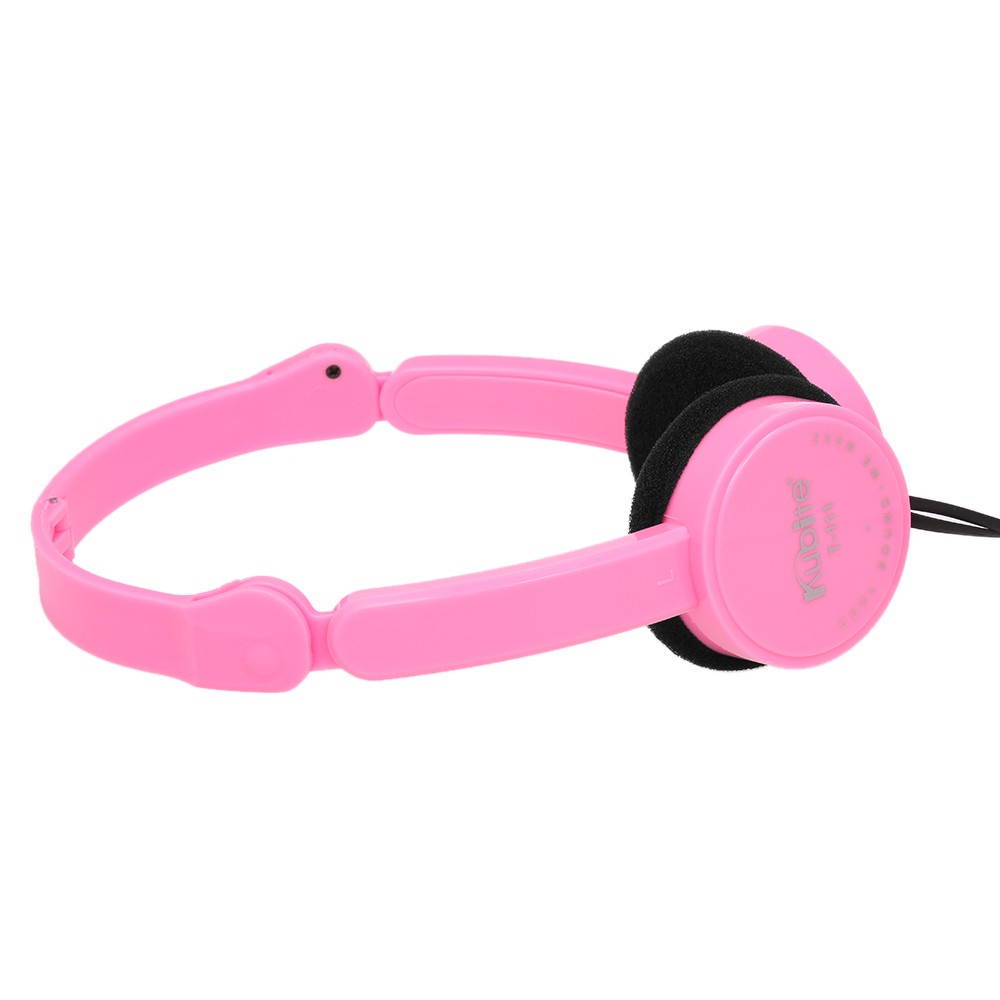 KUBITE T-111 3.5mm Wired Over-ear Headphones Foldable Sports Headset Portable Music Gaming Earphones w/ Microphone for Kids MP4 MP3 Smartphones Laptop Tablet PC