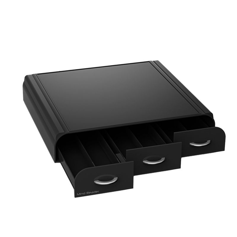 Mind Reader 36 Capacity 'Anchor' Triple Drawer K-Cup Coffee Holder Drawer, Black