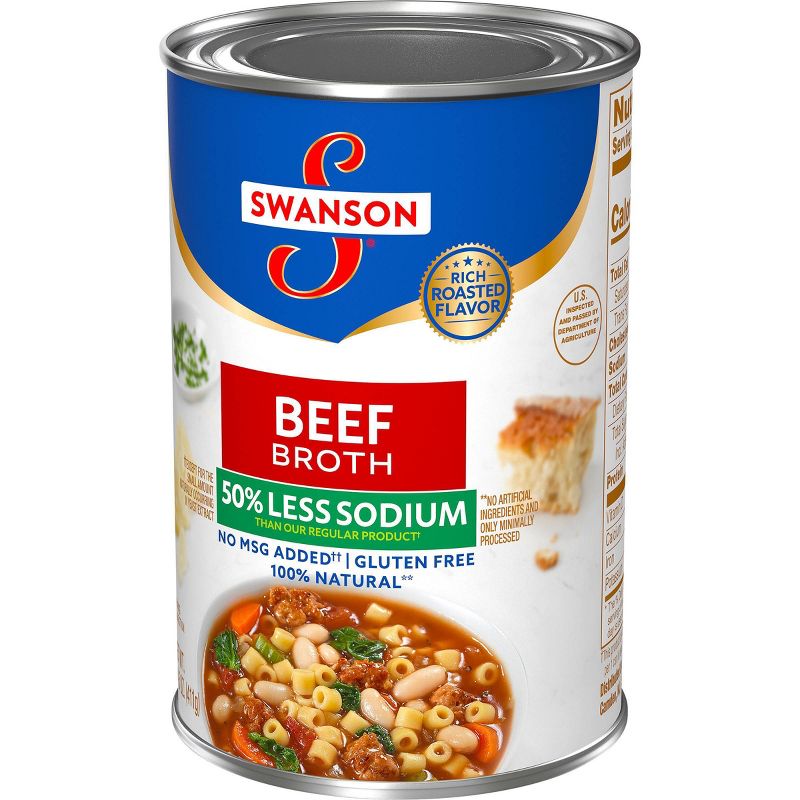 Swanson Natural Goodness 100% Natural Low Sodium Beef Broth 14.5oz