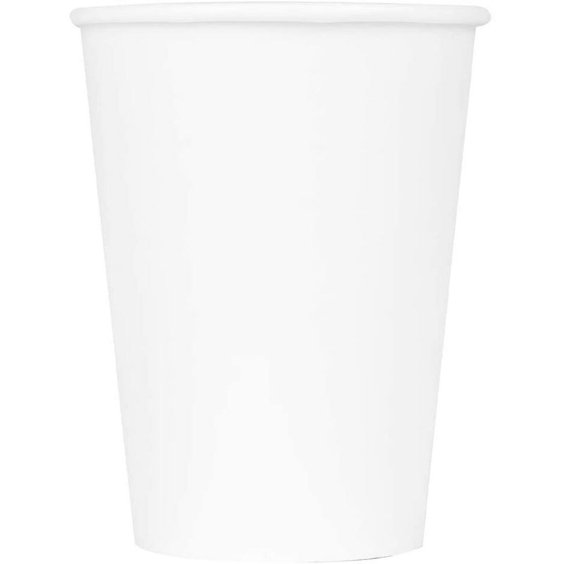 Karat C-K512W 12 Ounce Poly Lined Sturdy Sweat Resistant High Quality Recyclable Paper Hot Cups for Coffee, Tea, and Hot Chocolate, White (1000 Pack)