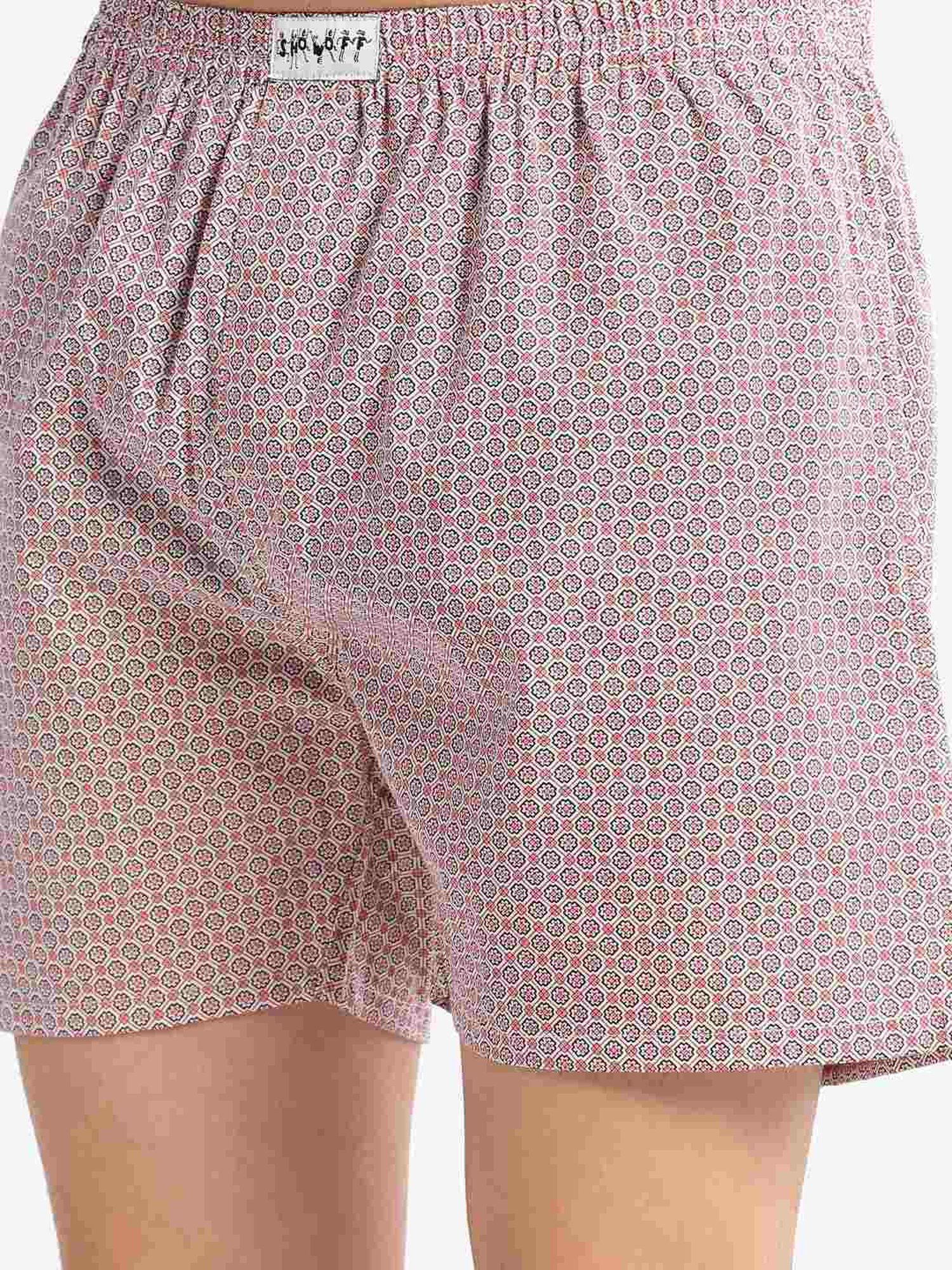 Showoff Red Cotton Slim Fit Printed Boxers