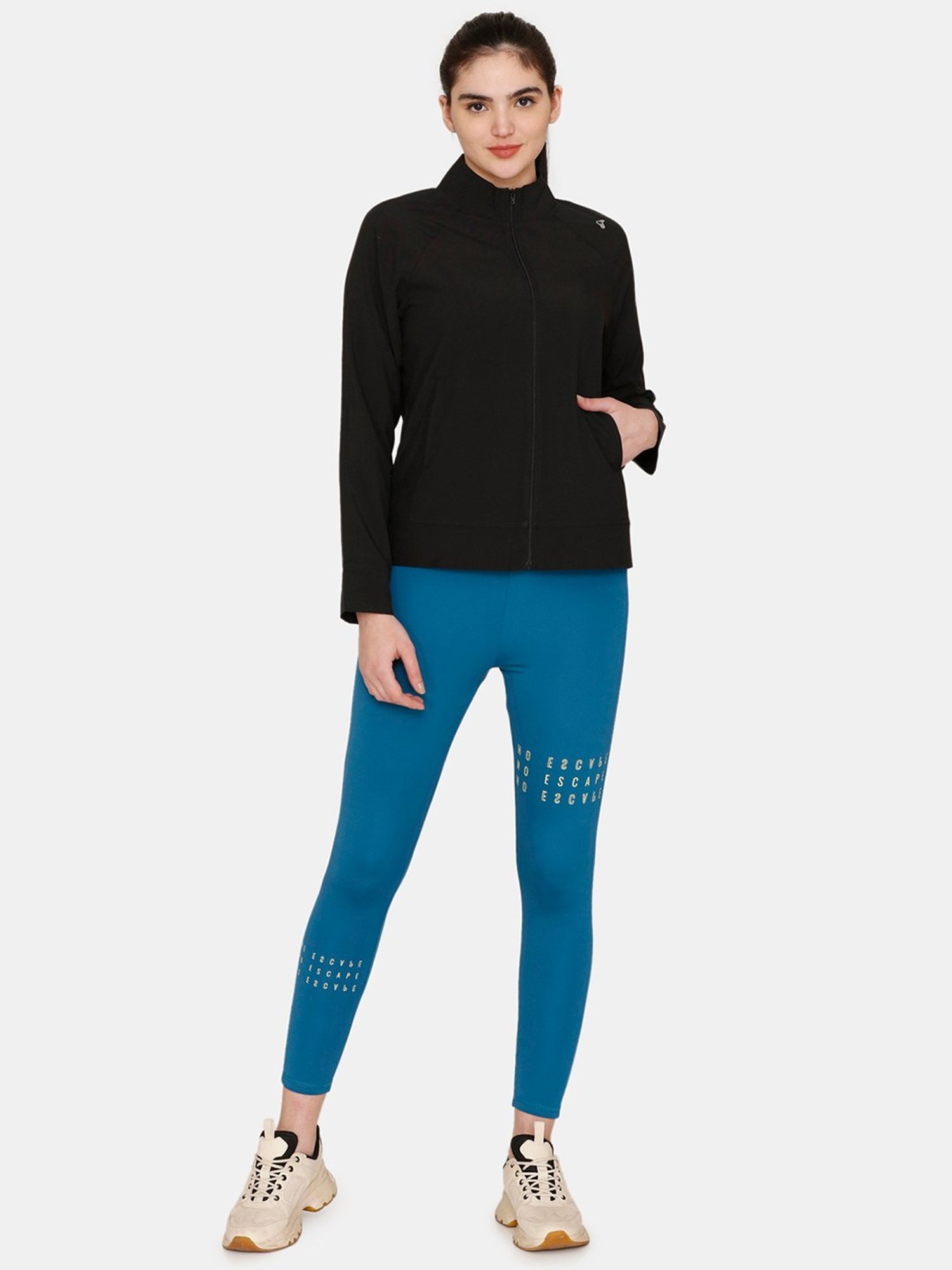 Zelocity by Zivame Black Sports Jacket