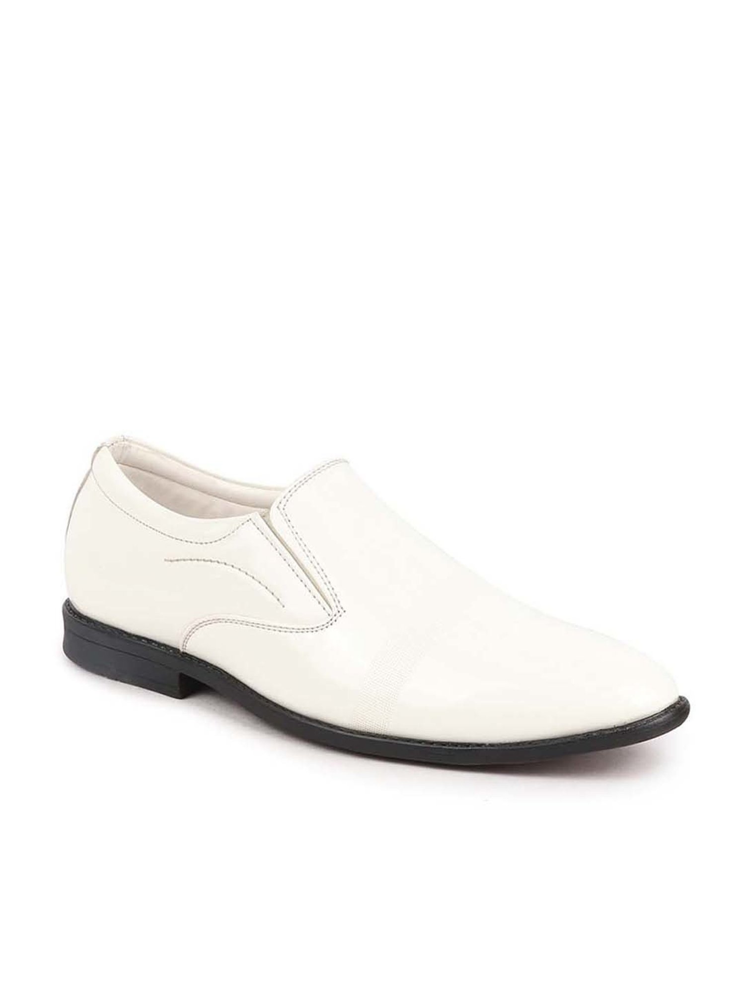 Fausto Men's White Formal Loafers