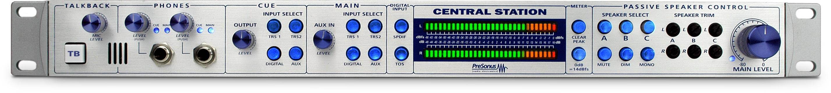 PreSonus Central Station Plus Studio Control Center w/ CSR-1 Remote