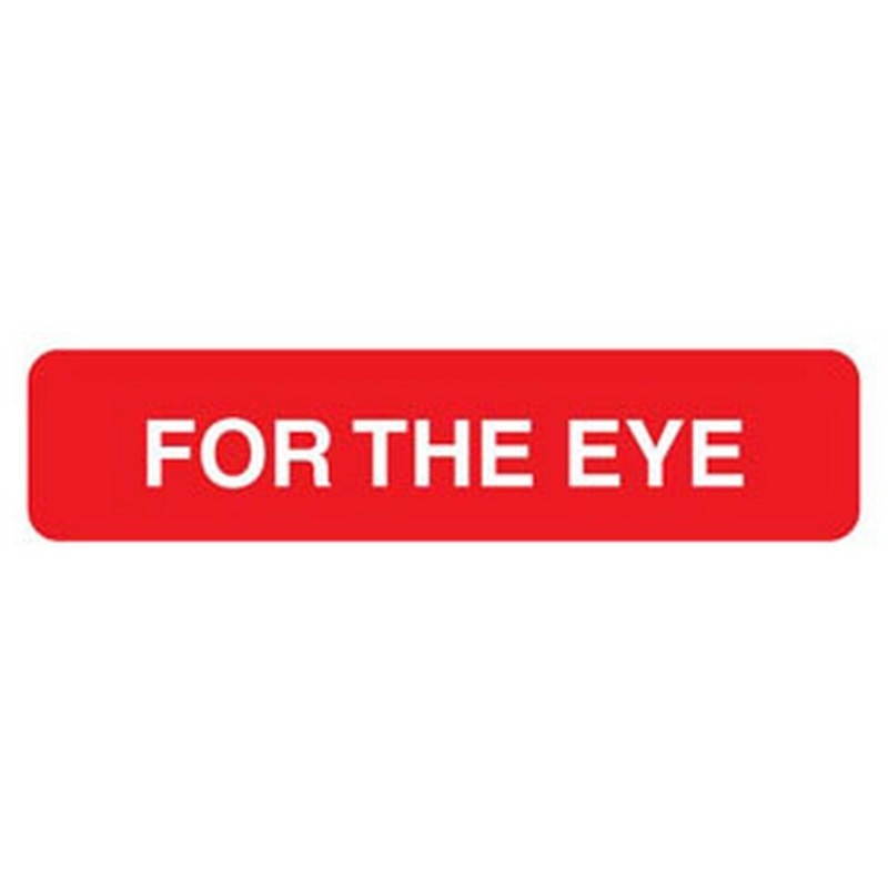 For The Eye 1-5/8" x 3/8" Red Label (Roll of 500)