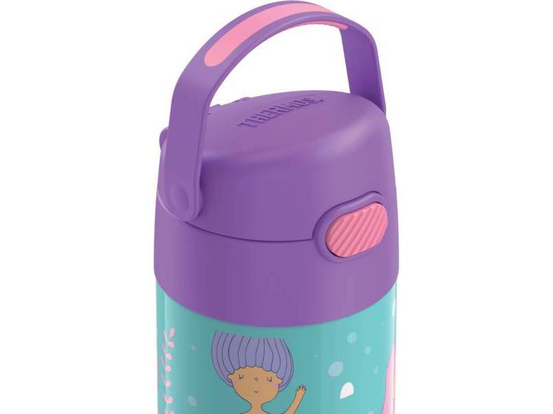 Thermos Mermaid 12oz FUNtainer Water Bottle with Bail Handle - Lavender/Blue