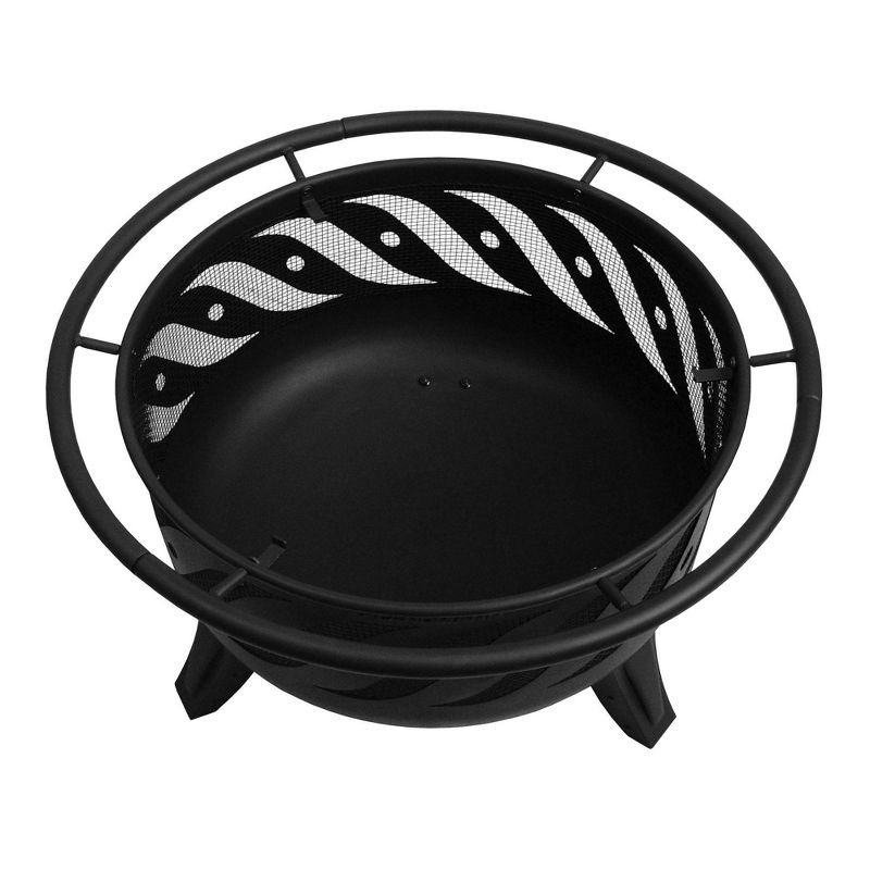 26" Patio Lights Firewave Wood Burning Fire Pit - Metalliac Brown - Landmann