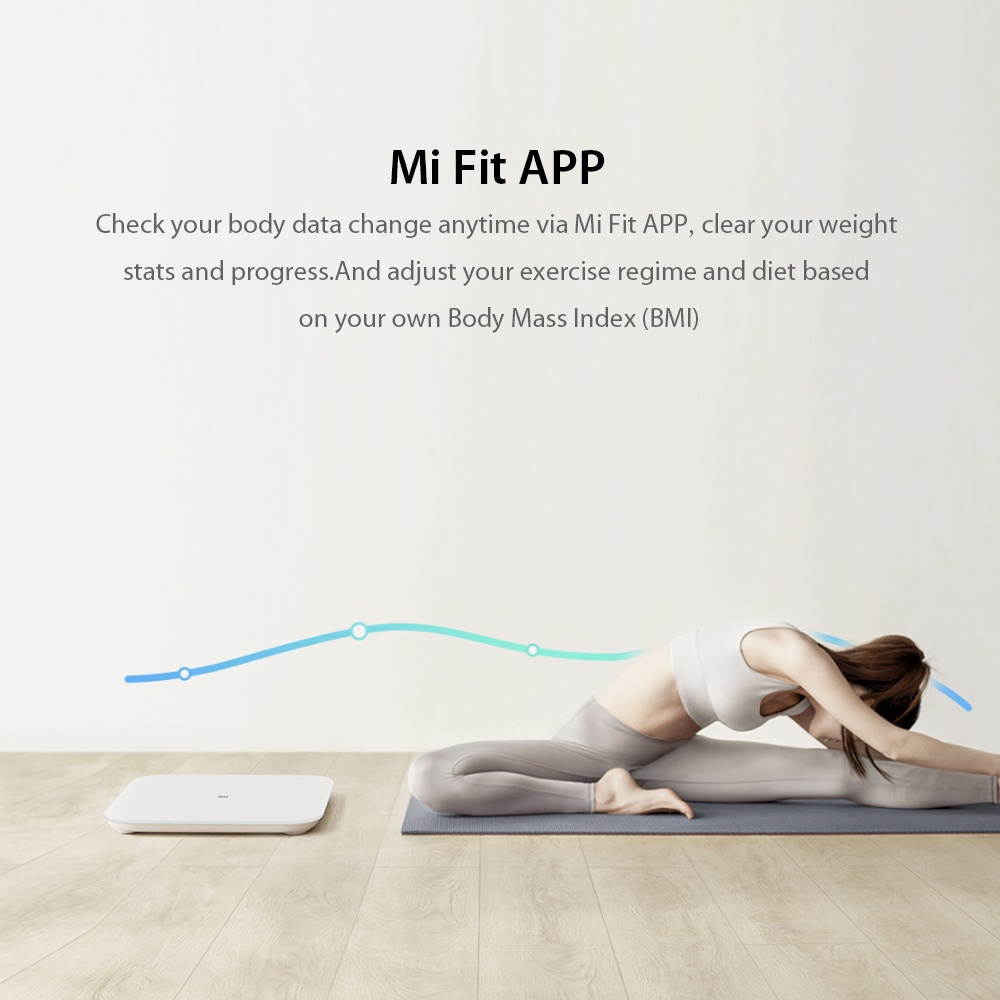 Xiaomi Mi Scale 2 BT 5.0 Body Balance Test APP Monitor Hidden LED Display Digital Fitness Scale