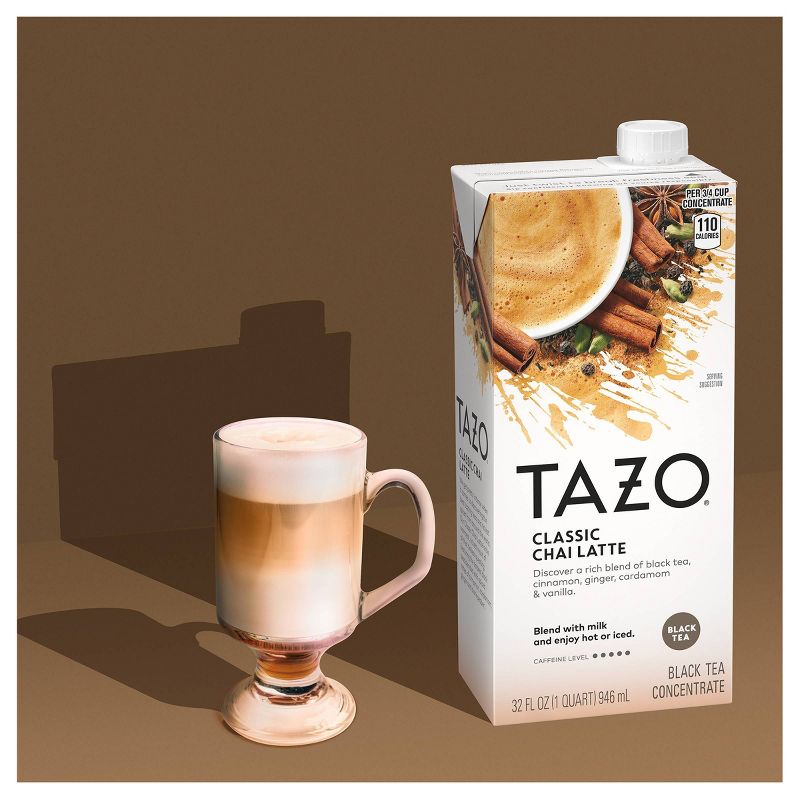 Tazo Organic Tea Latte Chai Black Tea - 32 fl oz