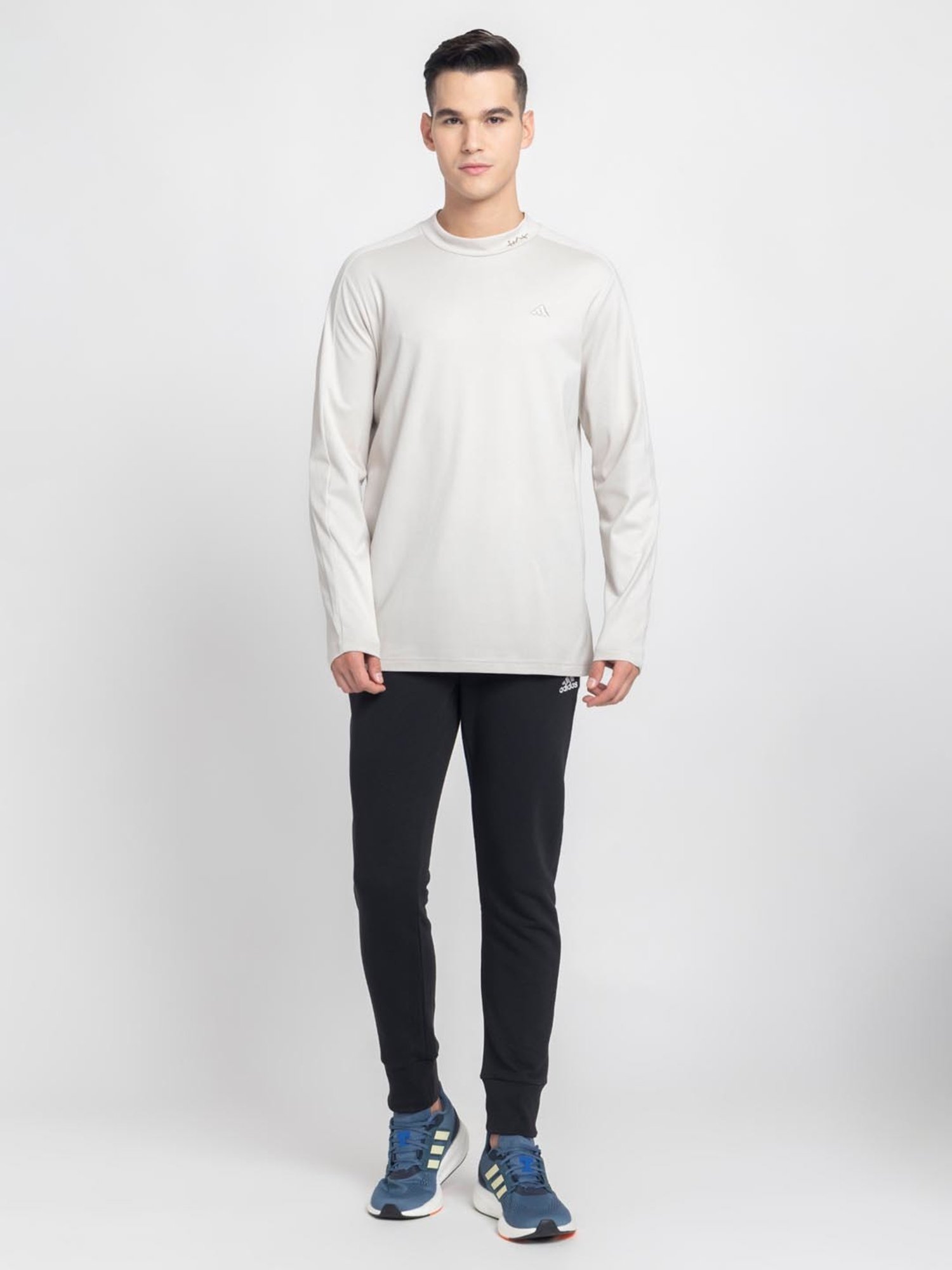 Adidas Beige Regular Fit Sports T-Shirt