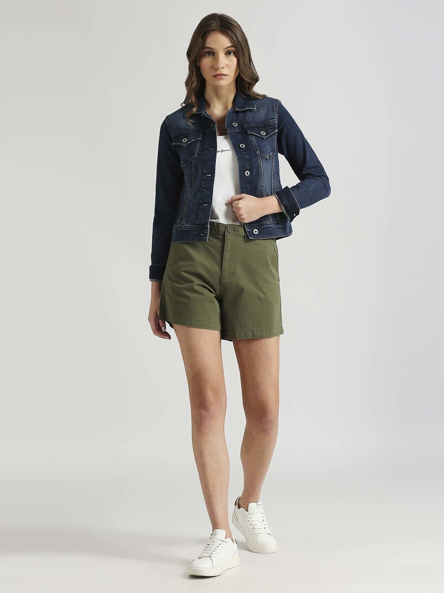 Pepe Jeans Green Cotton Shorts